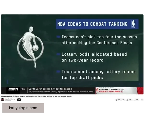 NBA拟加强反摆烂处罚权限球员工会提出三管齐下方案